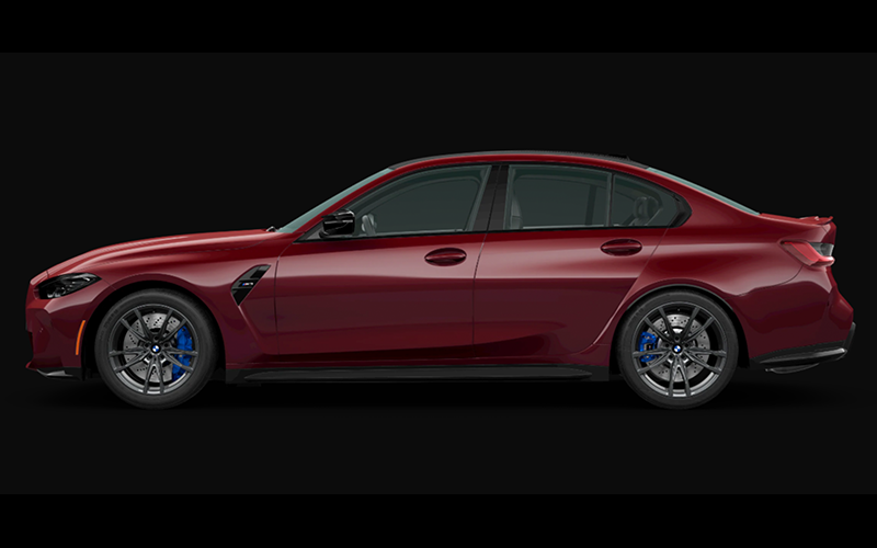 bmw m3 sedan aventurin red metallic