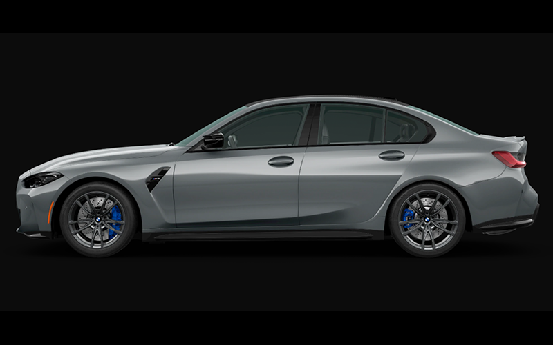 bmw m3 sedan skyscraper grey metallic