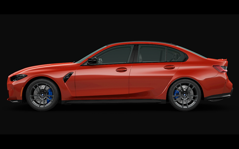 bmw m3 sedan toronto red metallic