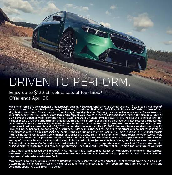 BMW Tire Rebate